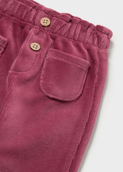 Pantalón largo pana recién nacida Grosella – Mayoral, foto 3