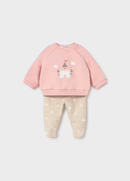 Conjunto polaina y sudadera recién nacida Rosa baby – Mayoral, foto 1