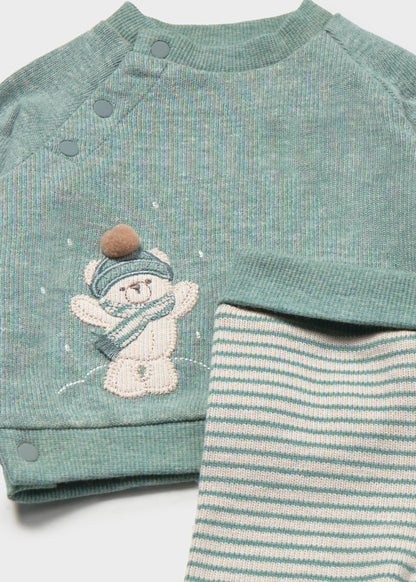 Conjunto polaina y sudadera recién nacido Mineral – Mayoral, foto 3