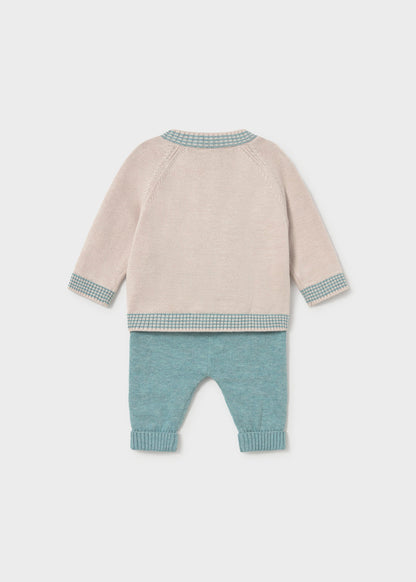 Conjunto pantalón y jersey osito recién nacido