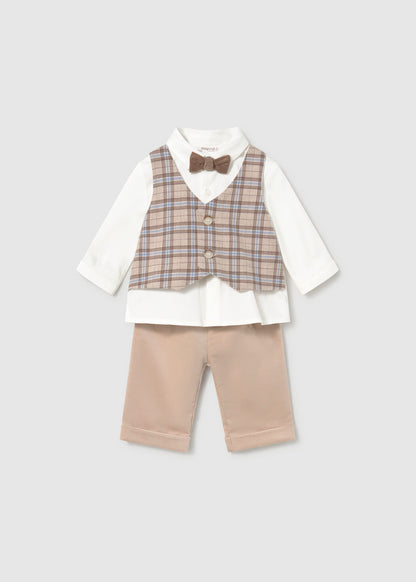 Conjunto 3 piezas camisa recién nacido