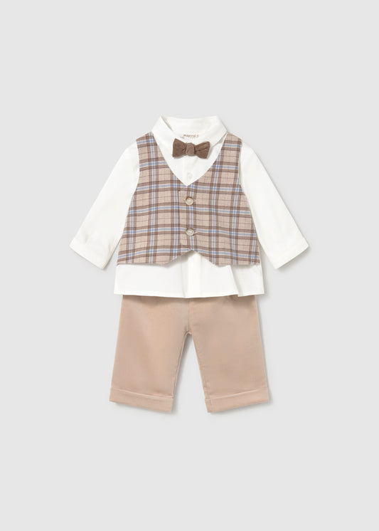 Conjunto 3 piezas camisa recién nacido