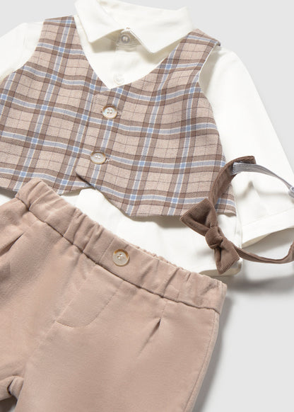 Conjunto 3 piezas camisa recién nacido