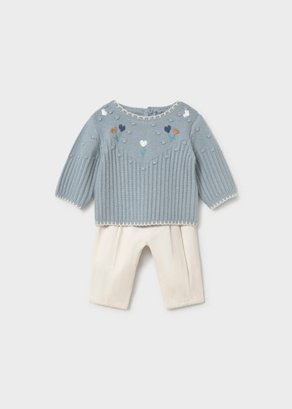 Conjunto jersey y pantalón recién nacida Copo – Mayoral, foto 1