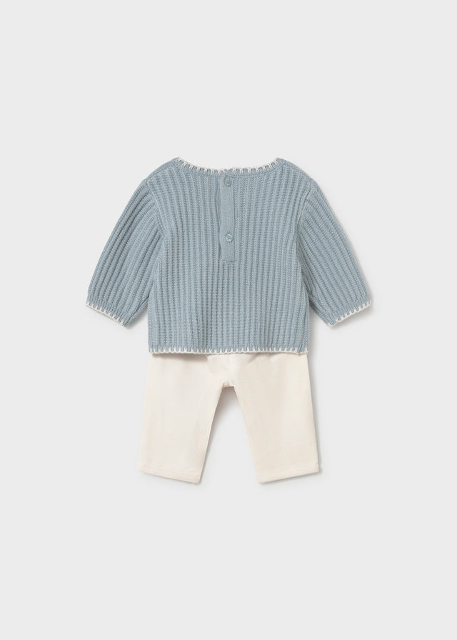 Conjunto jersey y pantalón recién nacida Copo – Mayoral, foto 2