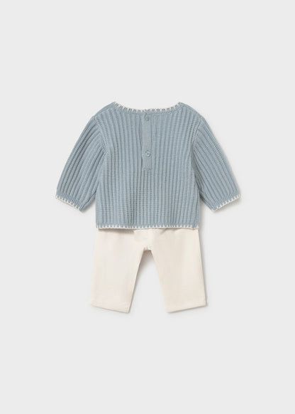 Conjunto jersey y pantalón recién nacida Copo – Mayoral, foto 2