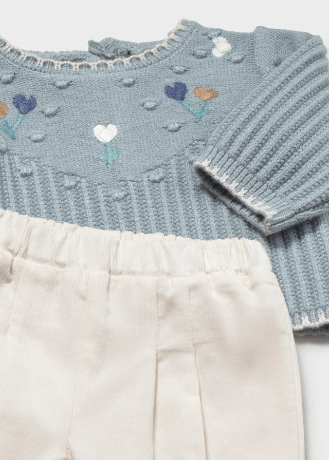 Conjunto jersey y pantalón recién nacida Copo – Mayoral, foto 3