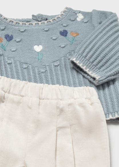 Conjunto jersey y pantalón recién nacida Copo – Mayoral, foto 3