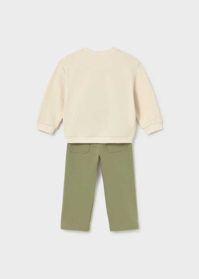 Conjunto pantalón y sudadera bebé