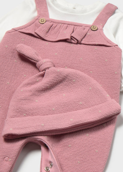 Pelele peto con gorro recién nacida