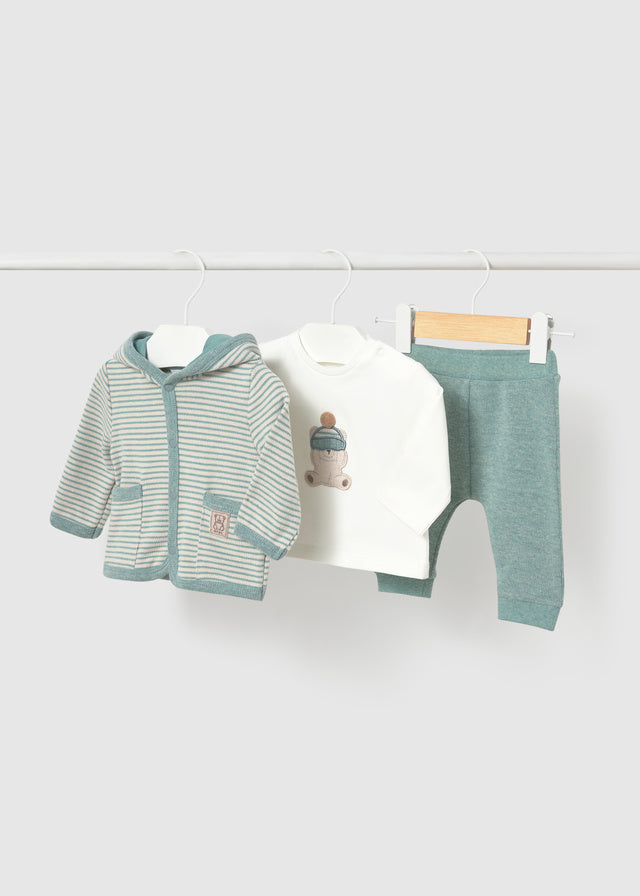 Chándal con sudadera rayas recién nacido Mineral – Mayoral, foto 1