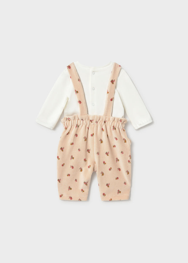 Conjunto peto y camiseta recién nacida
