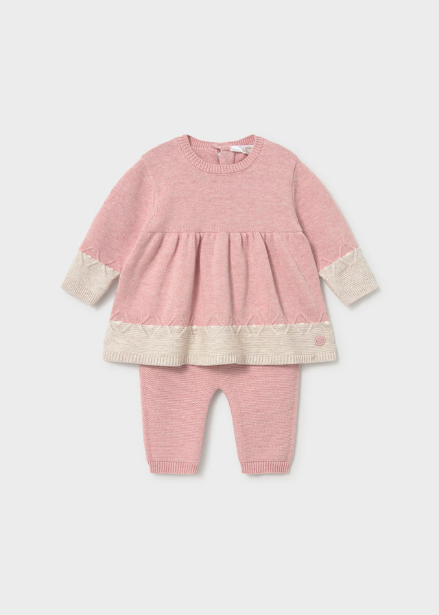 Conjunto legging y vestido recién nacida Rosa – Mayoral, foto 1