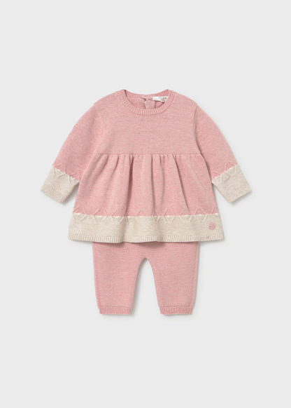 Conjunto legging y vestido recién nacida Rosa – Mayoral, foto 1