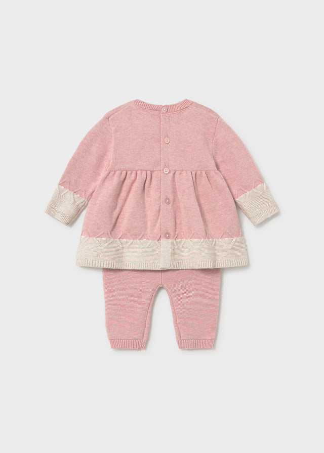 Conjunto legging y vestido recién nacida Rosa – Mayoral, foto 2