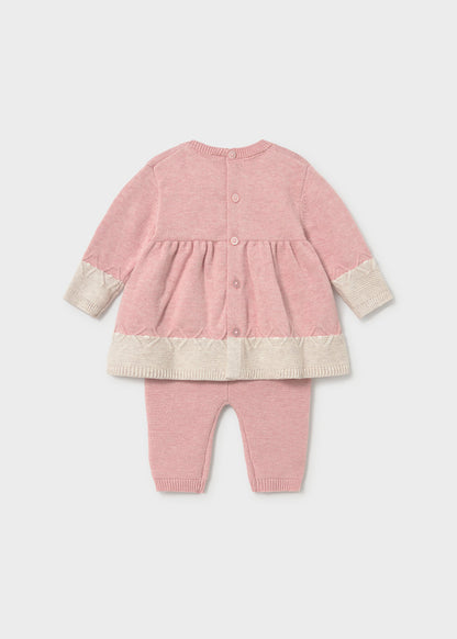 Conjunto legging y vestido recién nacida Rosa – Mayoral, foto 2