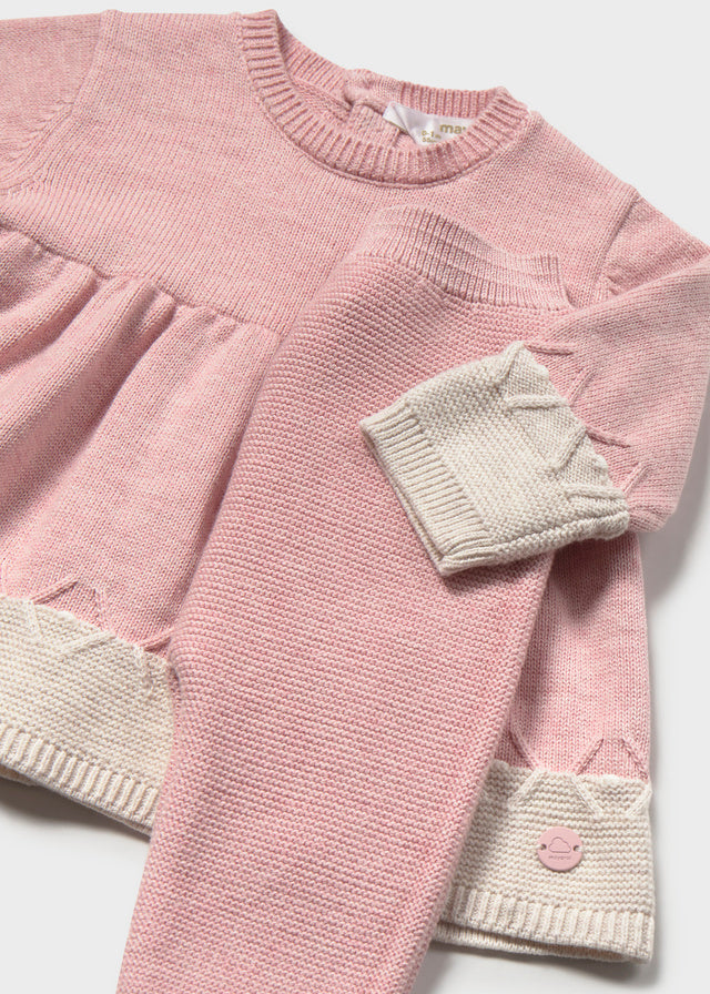Conjunto legging y vestido recién nacida Rosa – Mayoral, foto 3