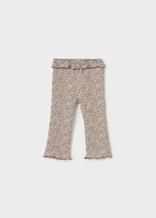 Leggings flare volante bebé