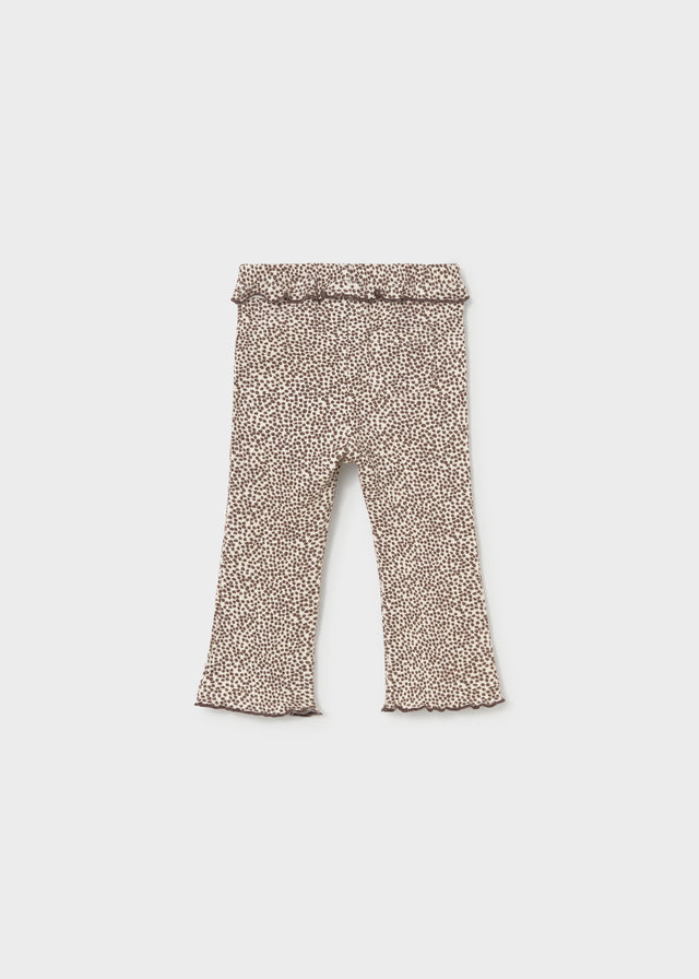 Leggings flare volante bebé