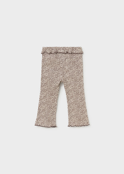 Leggings flare volante bebé