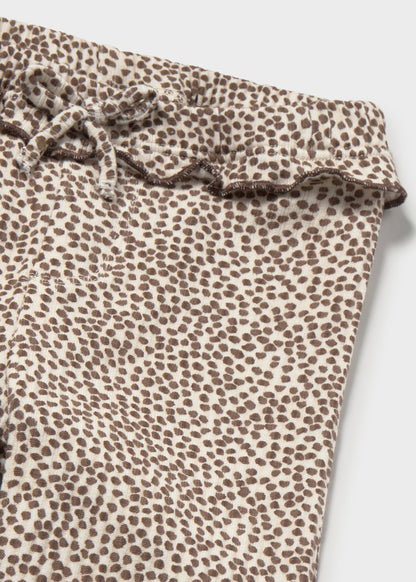 Leggings flare volante bebé