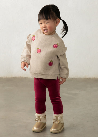 Conjunto sudadera y legging terciopelo bebé Framboise – Mayoral, foto 1