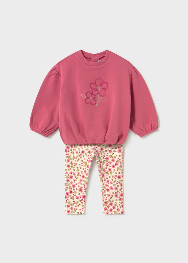 Conjunto legging estampado y sudadera bebé Dulce – Mayoral, foto 1