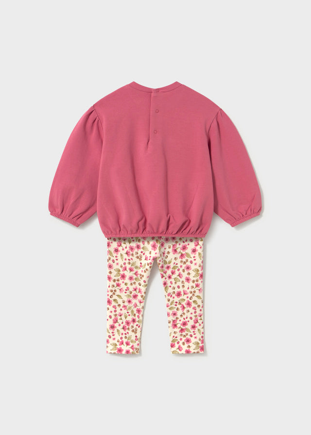 Conjunto legging estampado y sudadera bebé Dulce – Mayoral, foto 2