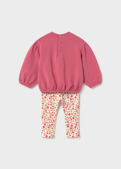 Conjunto legging estampado y sudadera bebé Dulce – Mayoral, foto 2