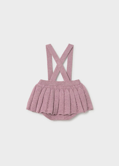 Conjunto 3 piezas falda recién nacida