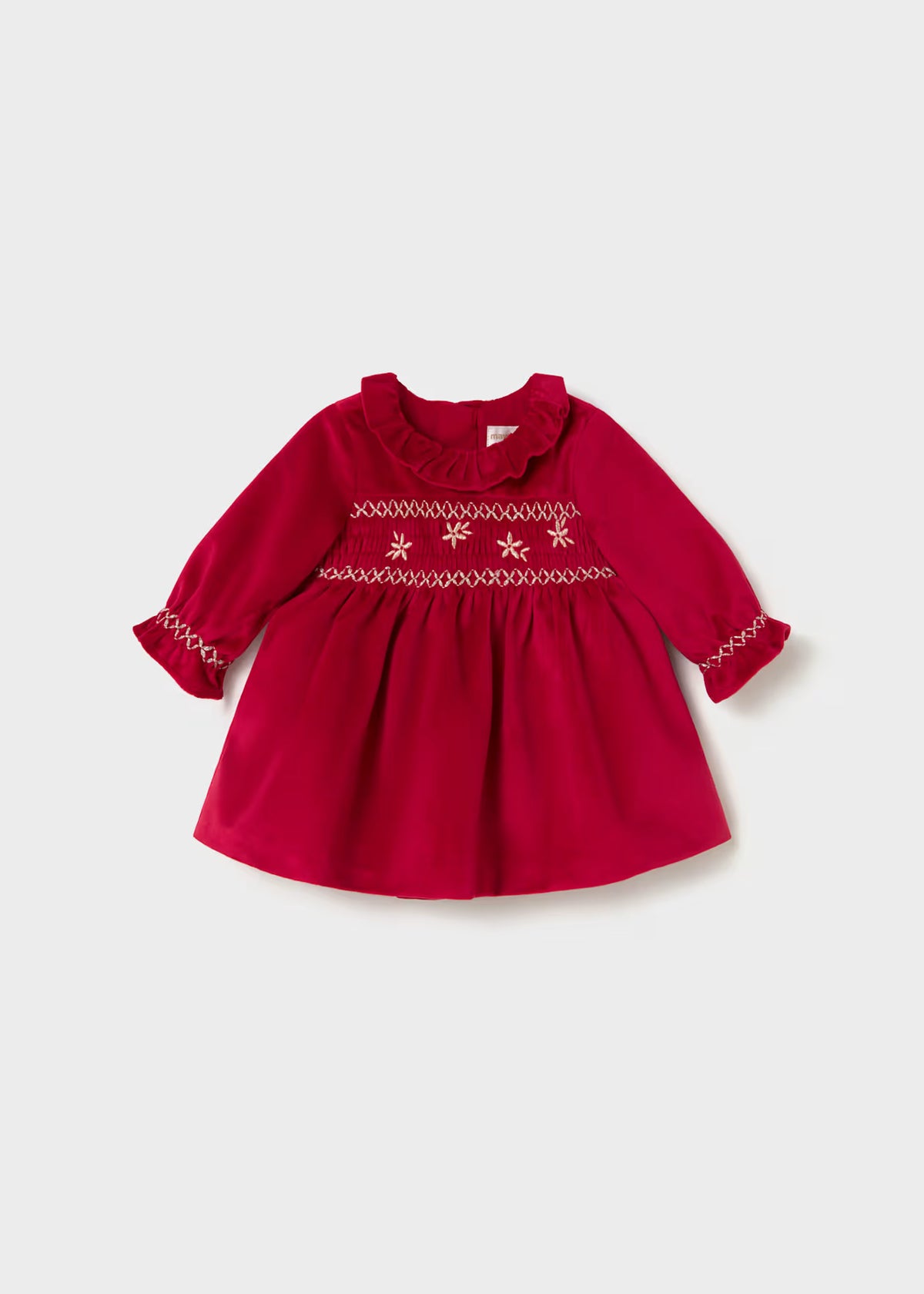 Vestido terciopelo recién nacida Rojo – Mayoral, foto 1