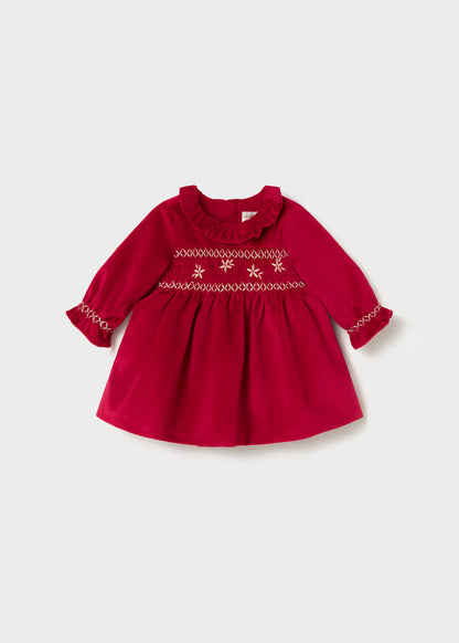 Vestido terciopelo recién nacida Rojo – Mayoral, foto 1