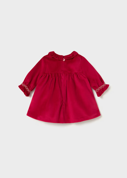 Vestido terciopelo recién nacida Rojo – Mayoral, foto 2