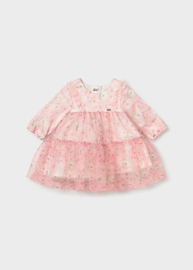 Vestido tul estampado recién nacida Rosa – Mayoral, foto 1