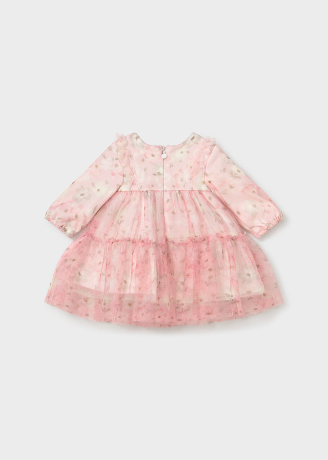 Vestido tul estampado recién nacida Rosa – Mayoral, foto 2