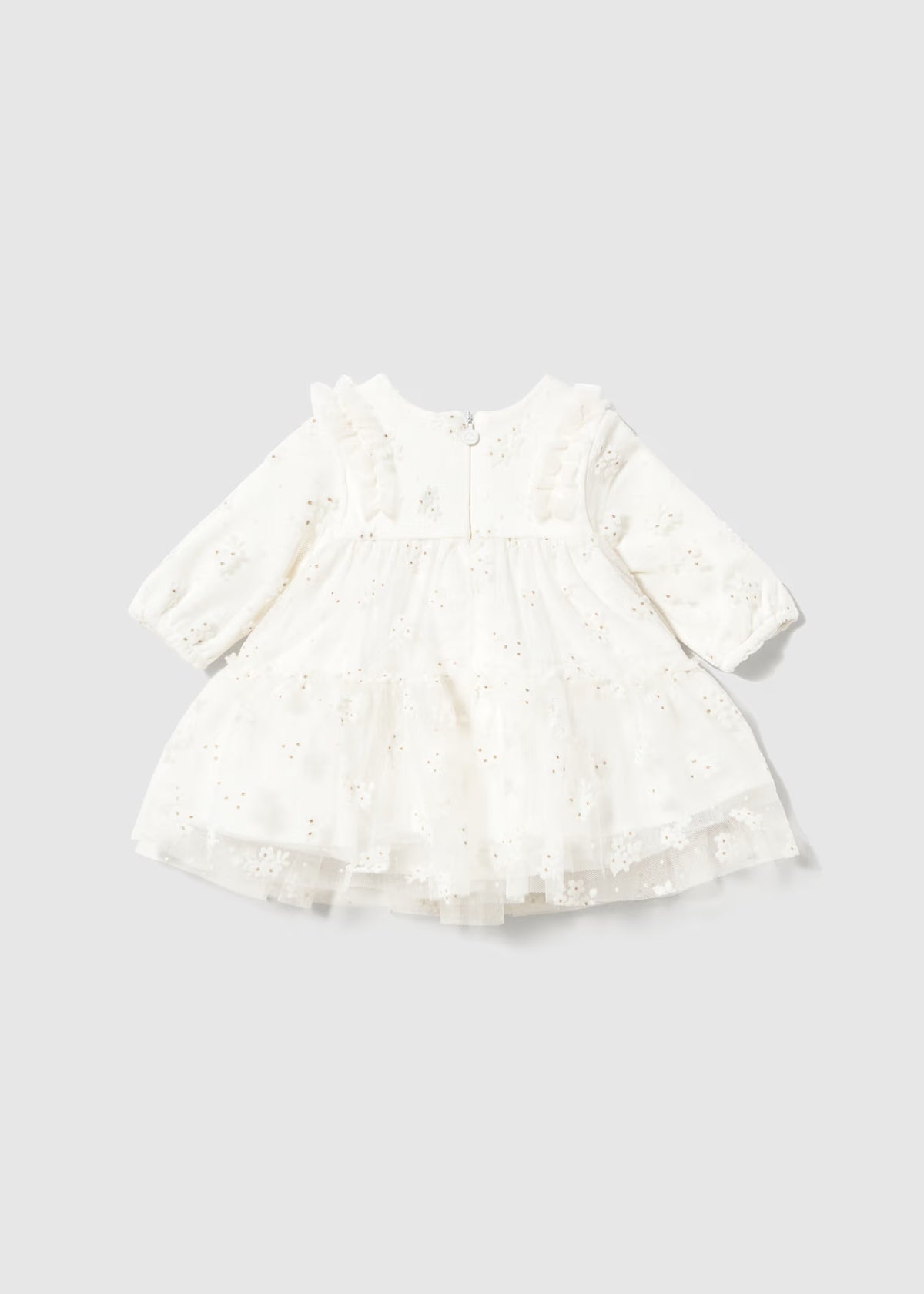 Vestido tul estampado recién nacida Crudo – Mayoral, foto 2