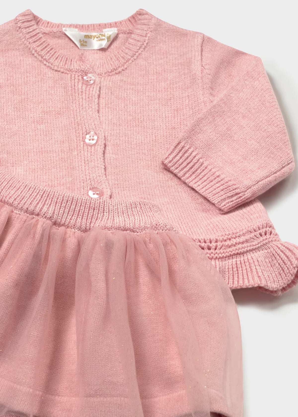 Conjunto 3 piezas rebeca recién nacida Rosa baby – Mayoral, foto 4