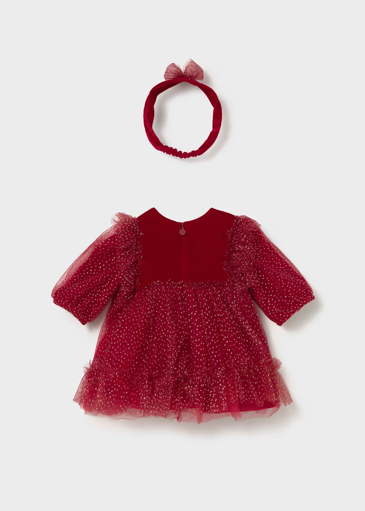 Vestido con diadema fantasía recién nacida Rojo – Mayoral, foto 2
