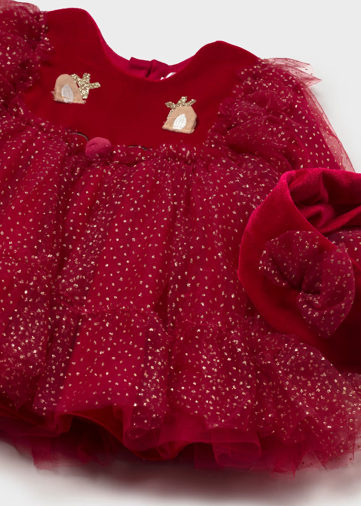Vestido con diadema fantasía recién nacida Rojo – Mayoral, foto 3