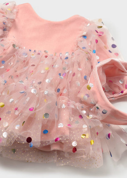 Vestido con diadema fantasía recién nacida Nude – Mayoral, foto 3