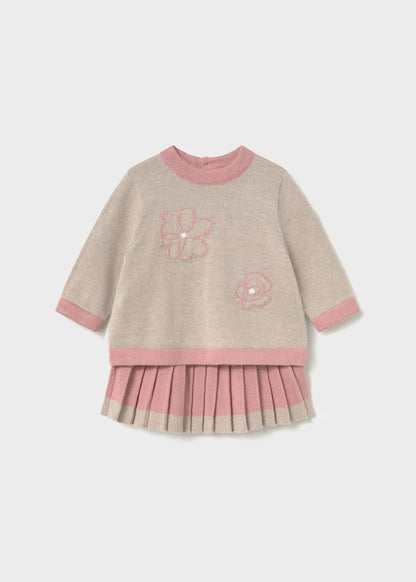 Conjunto falda y jersey recién nacida