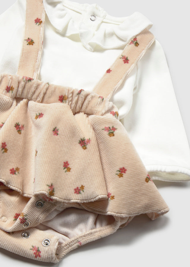 Conjunto 3 piezas falda recién nacida Crema – Mayoral, foto 4