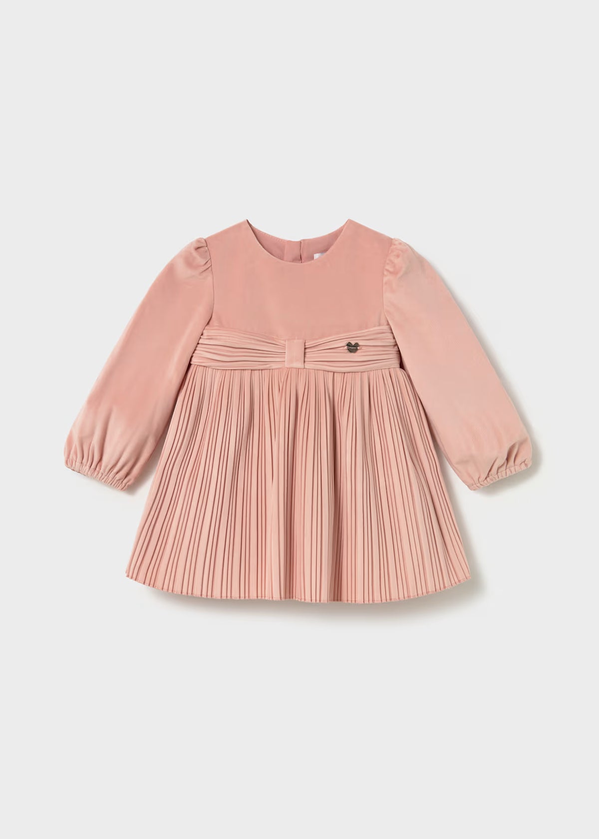 Vestido terciopelo plisado bebé Petisui – Mayoral, foto 1