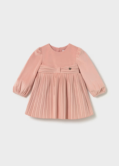 Vestido terciopelo plisado bebé Petisui – Mayoral, foto 1
