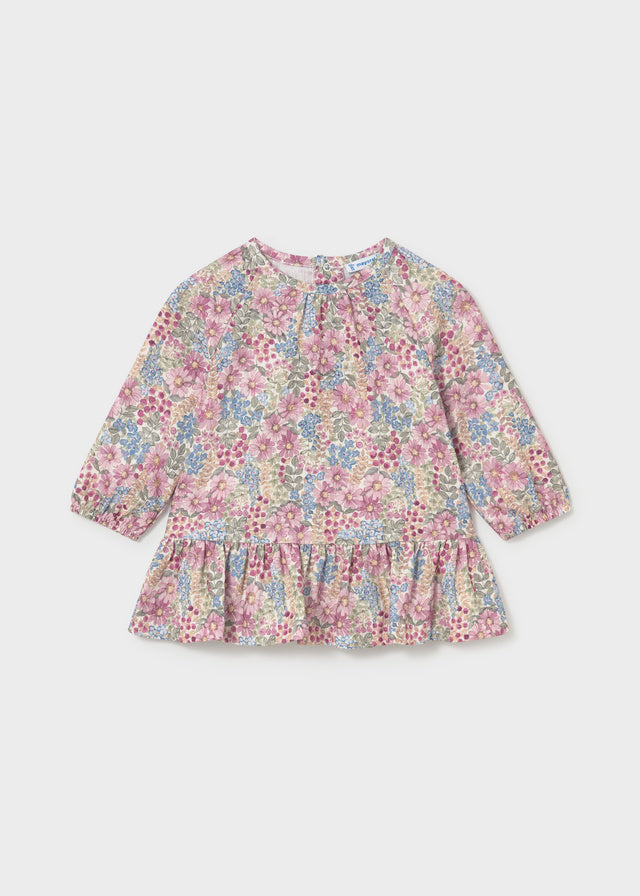 Vestido bambula estampado bebé Malva – Mayoral, foto 2