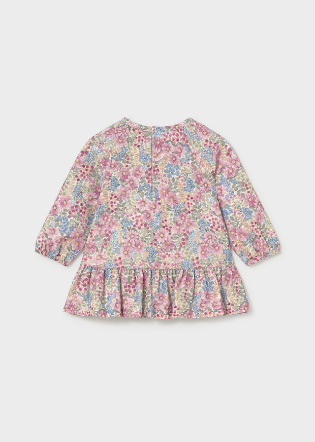 Vestido bambula estampado bebé Malva – Mayoral, foto 3