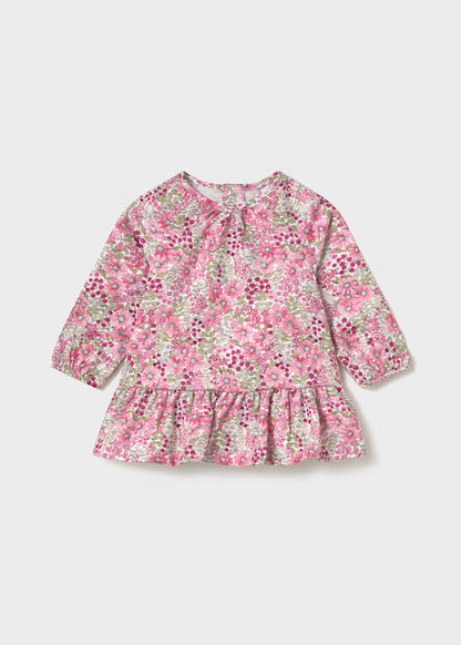 Vestido bambula estampado bebé Pétalo – Mayoral, foto 1
