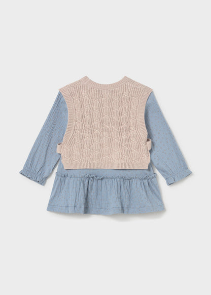Vestido con chaleco bebé