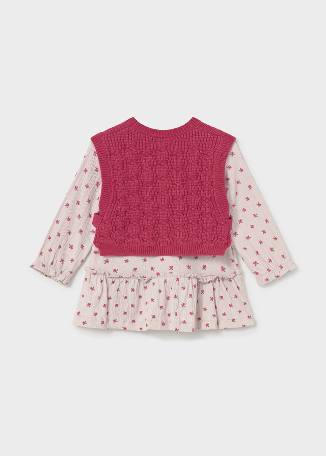 Vestido con chaleco bebé Pétalo – Mayoral, foto 2