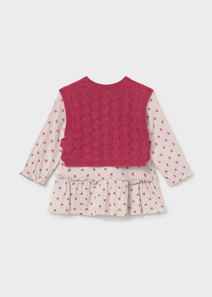 Vestido con chaleco bebé Pétalo – Mayoral, foto 2